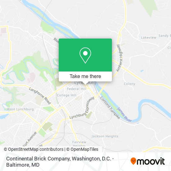 Continental Brick Company map