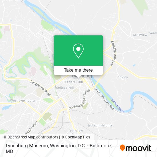 Lynchburg Museum map