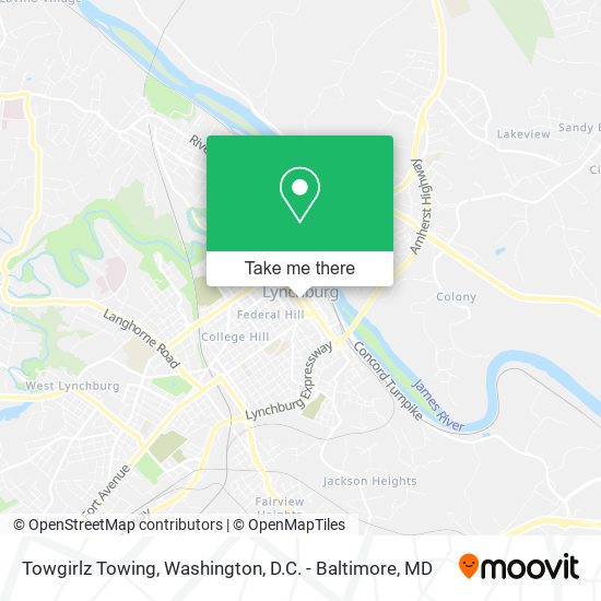 Towgirlz Towing map
