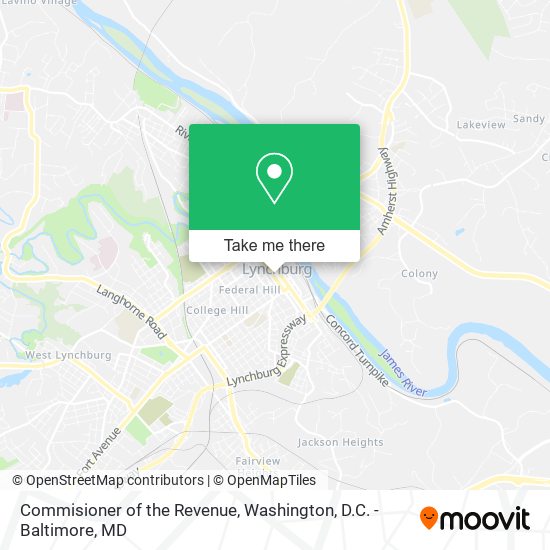 Commisioner of the Revenue map