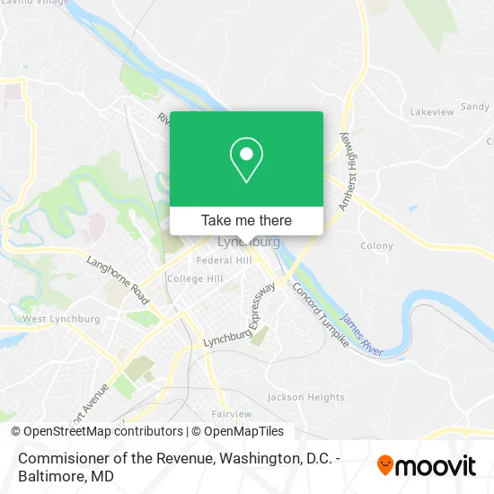Mapa de Commisioner of the Revenue