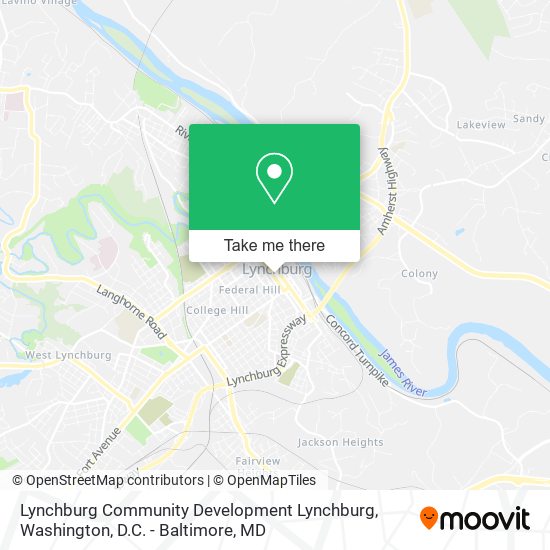 Lynchburg Community Development Lynchburg map