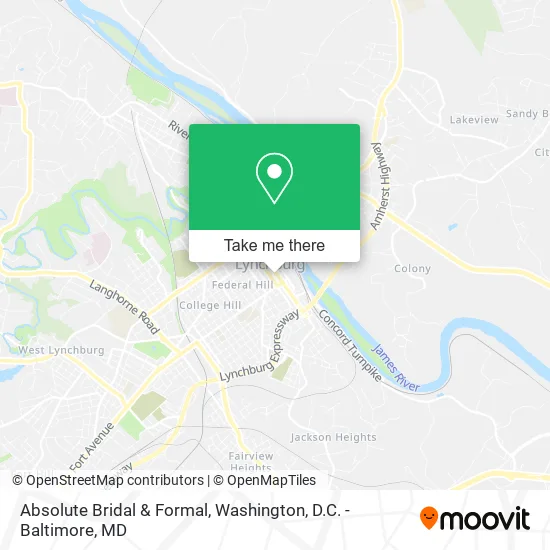 Absolute Bridal & Formal map