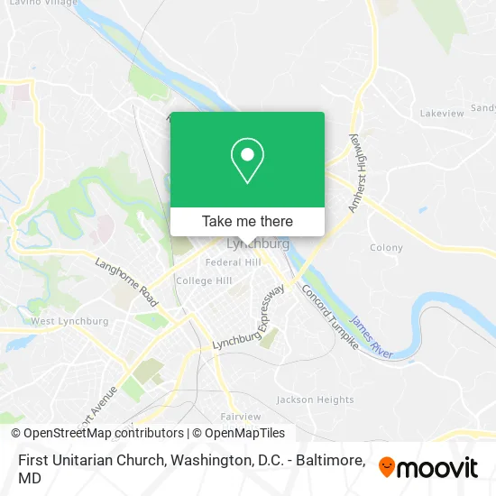 First Unitarian Church map