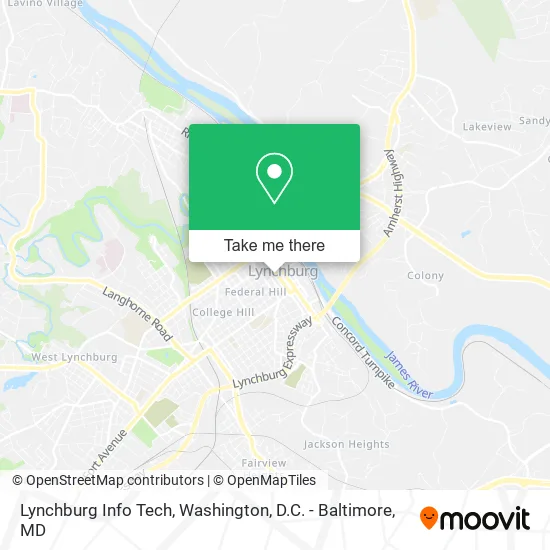 Lynchburg Info Tech map
