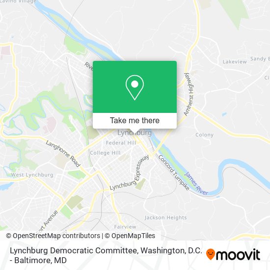 Mapa de Lynchburg Democratic Committee