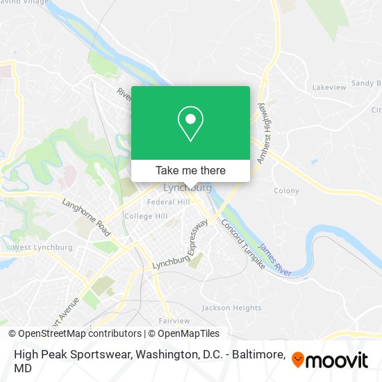 Mapa de High Peak Sportswear