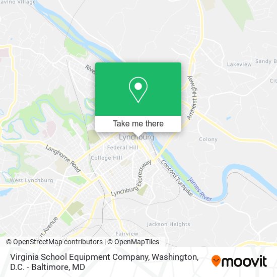 Virginia School Equipment Company map