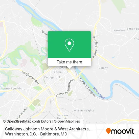 Calloway Johnson Moore & West Architects map