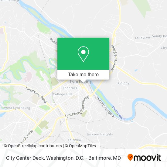 City Center Deck map