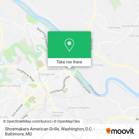 Shoemakers American Grille map