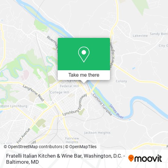 Mapa de Fratelli Italian Kitchen & Wine Bar