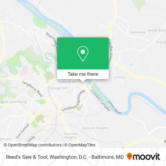 Reed's Saw & Tool map