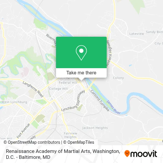 Renaissance Academy of Martial Arts map