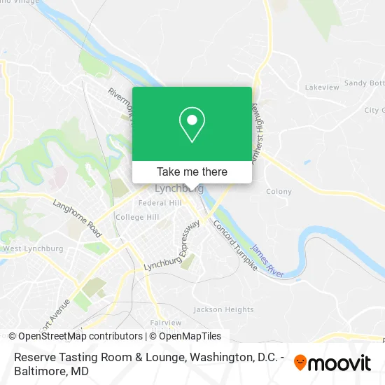 Mapa de Reserve Tasting Room & Lounge