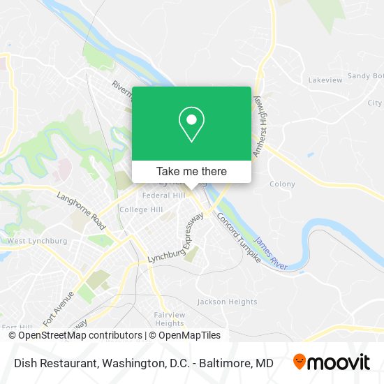 Dish Restaurant map