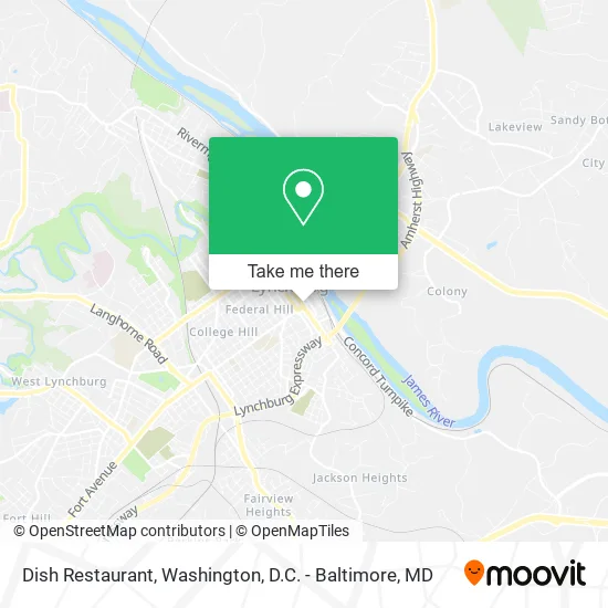 Dish Restaurant map