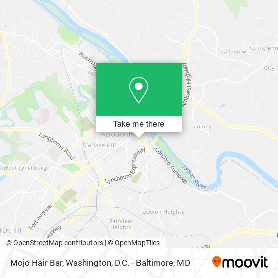 Mojo Hair Bar map