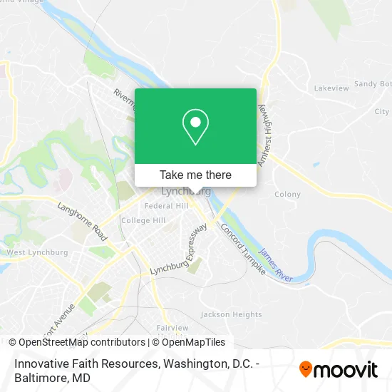 Innovative Faith Resources map