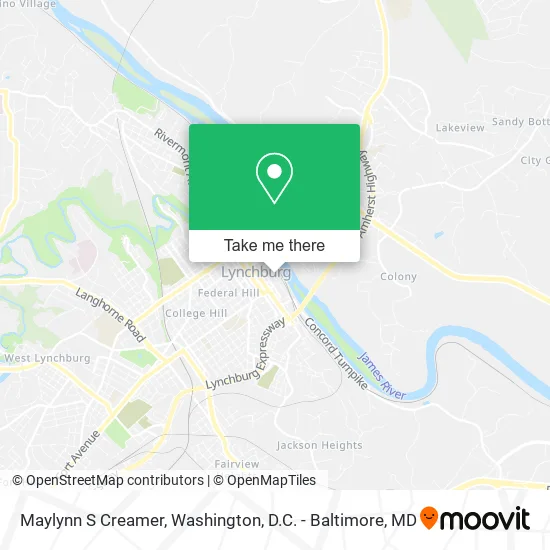 Maylynn S Creamer map