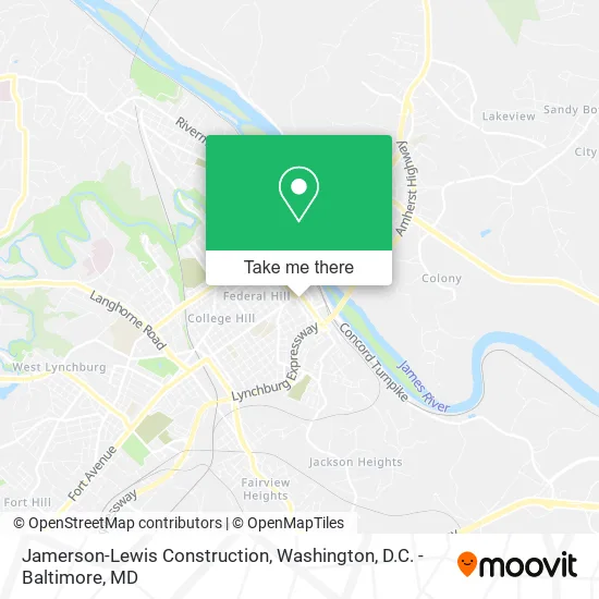 Jamerson-Lewis Construction map