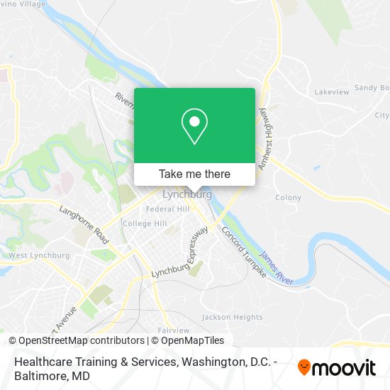 Healthcare Training & Services map