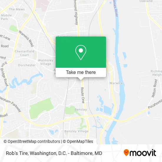 Rob's Tire map