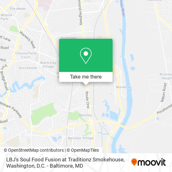 LBJ's Soul Food Fusion at Traditionz Smokehouse map
