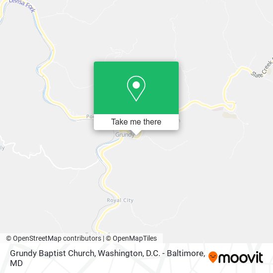 Grundy Baptist Church map