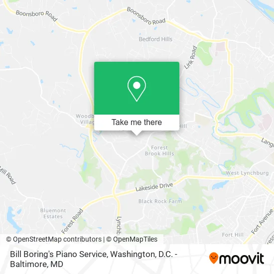 Mapa de Bill Boring's Piano Service