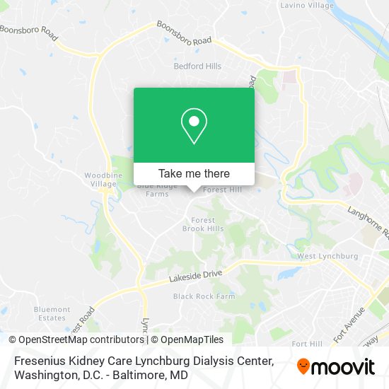Fresenius Kidney Care Lynchburg Dialysis Center map