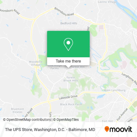 The UPS Store map