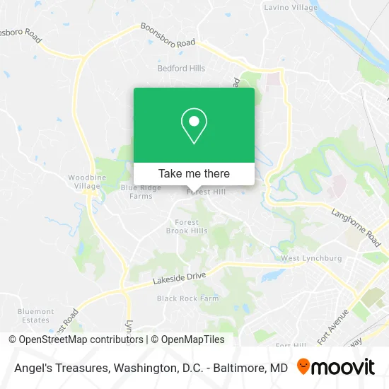 Angel's Treasures map