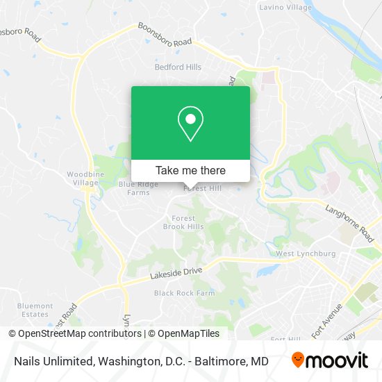Nails Unlimited map