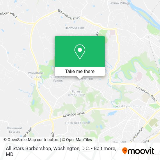 All Stars Barbershop map