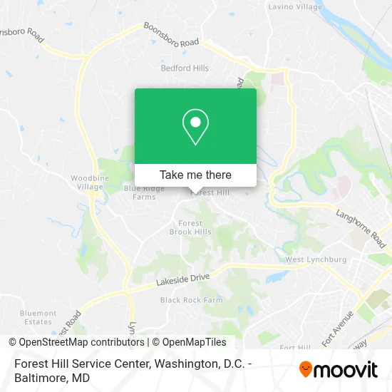 Forest Hill Service Center map