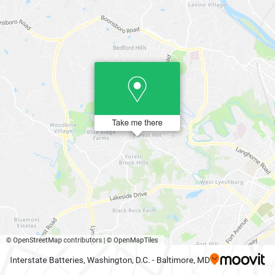 Interstate Batteries map