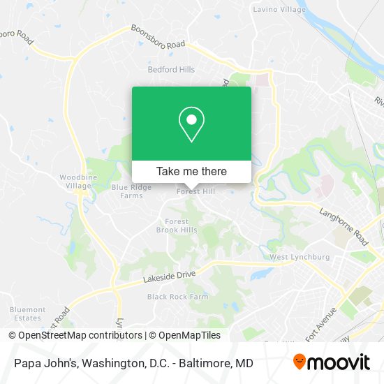 Papa John's map