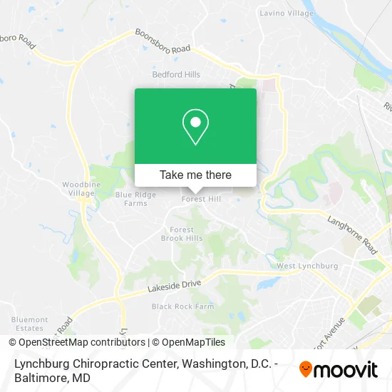 Lynchburg Chiropractic Center map