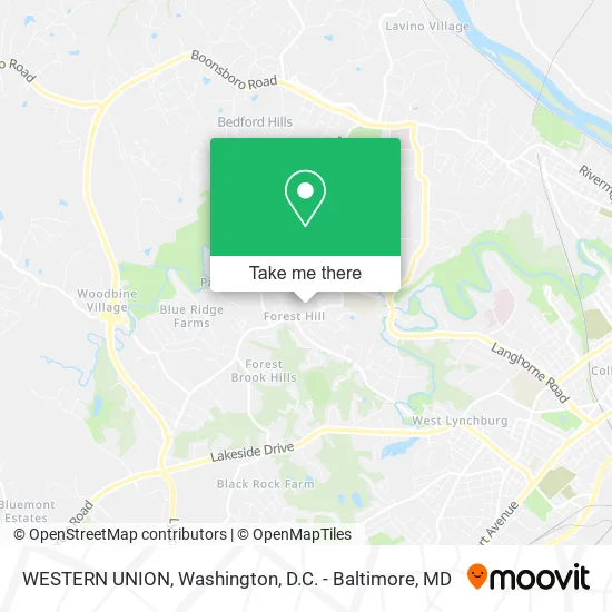 WESTERN UNION map