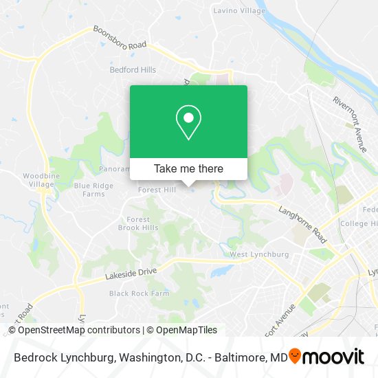 Bedrock Lynchburg map