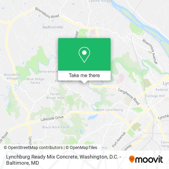 Mapa de Lynchburg Ready Mix Concrete