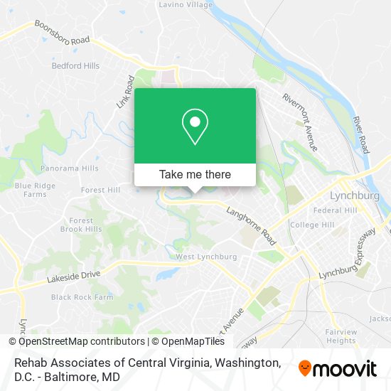 Mapa de Rehab Associates of Central Virginia