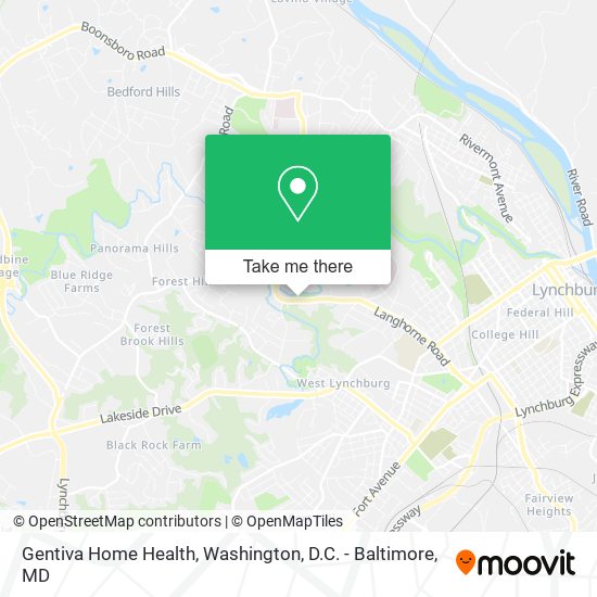 Mapa de Gentiva Home Health