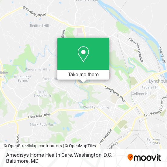 Amedisys Home Health Care map