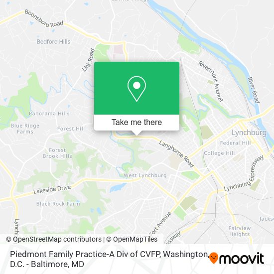 Mapa de Piedmont Family Practice-A Div of CVFP
