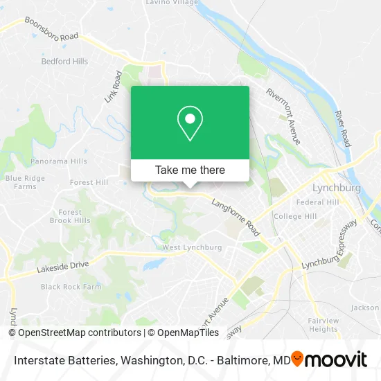 Interstate Batteries map