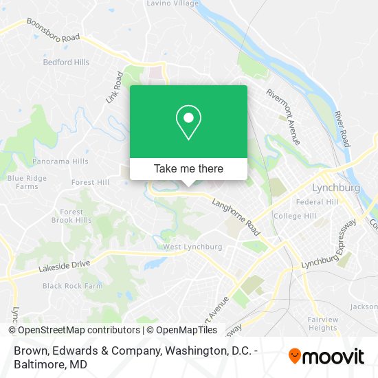 Brown, Edwards & Company map