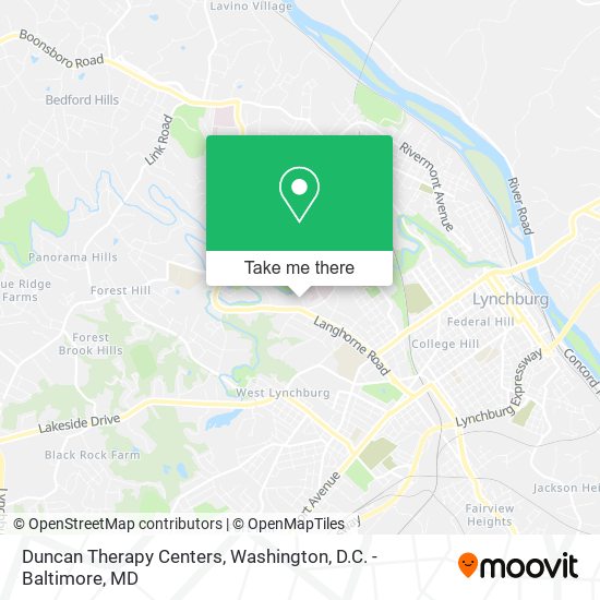 Duncan Therapy Centers map