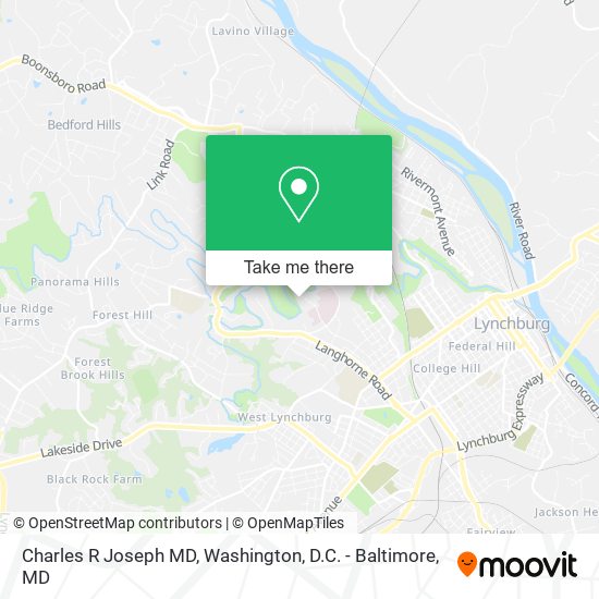 Charles R Joseph MD map
